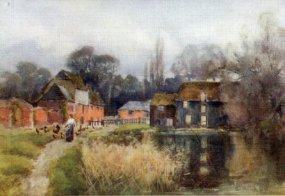 Watercolour - White Hart circa 1914